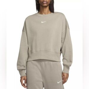 Nike Phoenix cropped fleece crew M